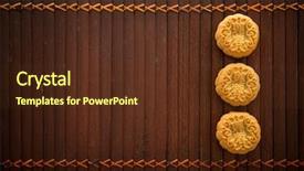  Presentation with traditional chinese character - Slides enhanced with family during mid-autumn festival background and a  colored foreground