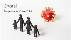  Presentation with infection - Cool new theme with family-faces-the-threat backdrop and a white colored foreground