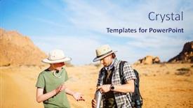  Presentation with area - PPT layouts consisting of family-father-and-son-outdoors background and a sky blue colored foreground