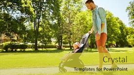  Presentation with people - Amazing slide set having family-fatherhood-and-people-concept backdrop and a yellow colored foreground