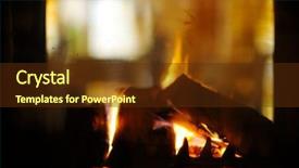  Presentation with dye pollution blend abstract - Beautiful PPT layouts featuring family fireside - abstract fireplace flame background backdrop and a tawny brown colored foreground
