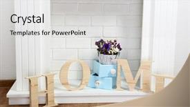  Presentation with fireside - Amazing theme having family fireside - fireplace with beautiful decorations backdrop and a  colored foreground