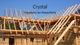  Presentation with house foundation - Amazing slides having family foundation - new house under construction backdrop and a  colored foreground