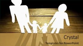  Presentation with black family - Presentation theme having family from paper and black background and a gold colored foreground