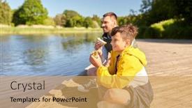  Presentation with generation - Beautiful presentation theme featuring family-generation-and-food-concept backdrop and a yellow colored foreground