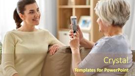  Presentation with generation - PPT layouts with family-generation-and-people-concept background and a coral colored foreground