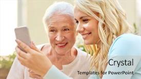  Presentation with young generation - PPT layouts featuring family generation and people concept background and a  colored foreground