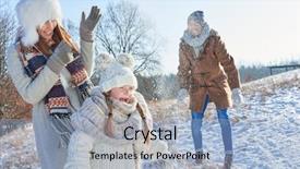  Presentation with snowball - Colorful theme enhanced with  backdrop and a  colored foreground