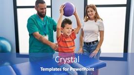  Presentation with rehab - Theme featuring family-having-rehab-session-using background and a ocean colored foreground