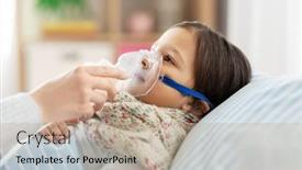  Presentation with family health - Presentation theme with family-health-and-medicine-concept background and a mint green colored foreground