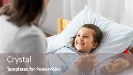  Presentation with family health - Colorful presentation enhanced with family-health-and-people-concept backdrop and a gray colored foreground