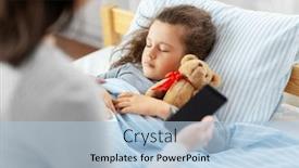  Presentation with family health - Slide set consisting of family-health-and-people-concept background and a light blue colored foreground