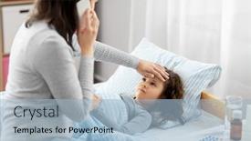  Presentation with family health - Cool new slides with family-health-and-people-concept backdrop and a light blue colored foreground