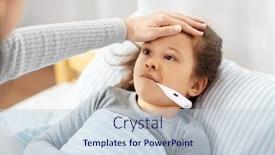  Presentation with family health - Audience pleasing presentation theme consisting of family-health-and-people-concept backdrop and a lemonade colored foreground