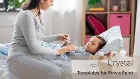  Presentation with family health - Amazing presentation having family-health-and-people-concept backdrop and a mint green colored foreground