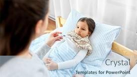  Presentation with family health - Beautiful PPT theme featuring family-health-and-people-concept backdrop and a sky blue colored foreground