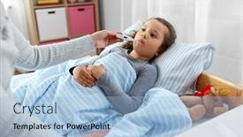  Presentation with family health - Colorful PPT layouts enhanced with family-health-and-people-concept backdrop and a light blue colored foreground