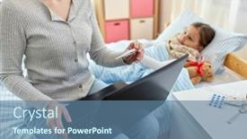  Presentation with family health - Slides having family-health-and-people-concept background and a ocean colored foreground