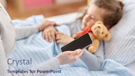  Presentation with family health - Amazing slide set having family-health-and-people-concept backdrop and a lemonade colored foreground