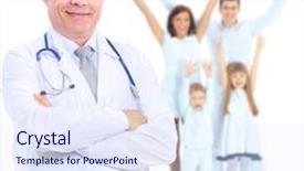  Presentation with bladder and kidneys medicalbladder and kidneys medical - Amazing PPT theme having family health nurse - smiling medical doctor isolated backdrop and a sky blue colored foreground