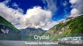  Presentation with beautiful nature - Slides having kilometer - geiranger fjord beautiful nature norway background and a ocean colored foreground