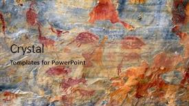  Presentation with rock - Cool new PPT theme with cerca grande - matozinhos mg brazil backdrop and a coral colored foreground