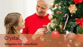  Presentation with family tree - Theme with light beer in glass and fragrant italian pizza background and a light gray colored foreground.