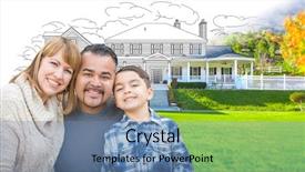  Presentation with race car a red racing - Amazing slide deck having family in front of gradation backdrop and a teal colored foreground