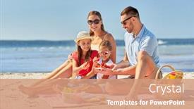  Presentation with family - Slide deck enhanced with family-leisure-and-people-concept background and a coral colored foreground