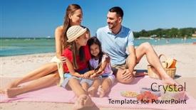  Presentation with family - Audience pleasing PPT theme consisting of family-leisure-and-people-concept backdrop and a coral colored foreground