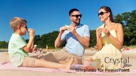  Presentation with family - Slide deck enhanced with family-leisure-and-people-concept background and a coral colored foreground