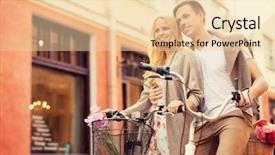 Presentation with relationship - Presentation theme having family life cycle - summer holidays bikes love relationship background and a lemonade colored foreground