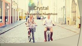  Presentation with relationship - Presentation theme having family life cycle - summer holidays bikes love relationship background and a cream colored foreground