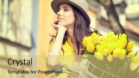  Presentation with relationship - Colorful slides enhanced with family life cycle - summer holidays bikes love relationship backdrop and a yellow colored foreground