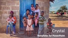 Presentation with african american church family - Beautiful presentation featuring family-life-group-of-african backdrop and a violet colored foreground