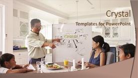  Presentation with meeting family - Slides consisting of family meeting to discuss household background and a lemonade colored foreground