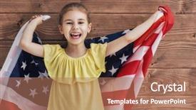  Presentation with patriotic usa - Audience pleasing slides consisting of family memorial - patriotic holiday happy kid cute backdrop and a coral colored foreground