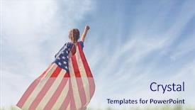  Presentation with happy holiday - Cool new presentation with family memorial - patriotic holiday happy kid cute backdrop and a sky blue colored foreground