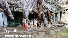  Presentation with ancient - Cool new slides with family mother and kids backdrop and a gray colored foreground