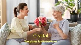  Presentation with family day - Audience pleasing presentation consisting of family-mother-s-day backdrop and a tawny brown colored foreground