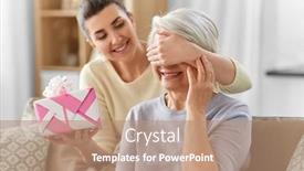  Presentation with family day - Presentation enhanced with family-mother-s-day background and a coral colored foreground