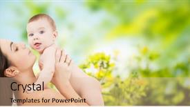  Presentation with parenting - Audience pleasing PPT theme consisting of family motherhood parenting people backdrop and a lemonade colored foreground