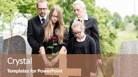  Presentation with mourning - Amazing presentation having family mourning at grave backdrop and a coral colored foreground