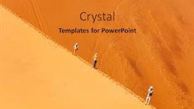  Presentation with climbing - Presentation design consisting of family-of-mother-and-two background and a gold colored foreground