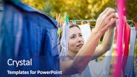  Presentation with woman tied rope sexual - Presentation theme consisting of family on a daily basis background and a ocean colored foreground