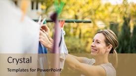  Presentation with woman tied rope sexual - Theme with family on a daily basis background and a coral colored foreground