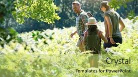  Presentation with family day - Cool new theme with family on a rambling day backdrop and a  colored foreground