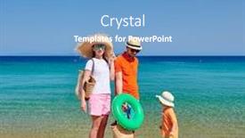  Presentation with beach bag - Amazing presentation having family on beach wearing straw sun hat young couple with three year old boy holding inflatable ring beach bag and bucket toy clear sky summer family vacation sithonia greece backdrop and a teal colored foreground