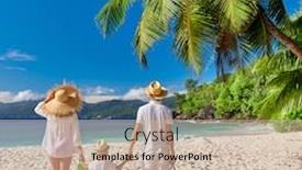  Presentation with soleil - Theme featuring family-on-beautiful-anse-soleil background and a coral colored foreground