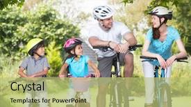  Presentation with cycle safety - Beautiful theme featuring watercolor blue beige and gray backdrop and a white colored foreground